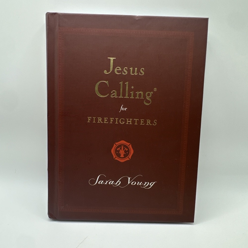 Jesus Calling For Firefighters by Sarah Young Hardcover Christian Devotional Gif